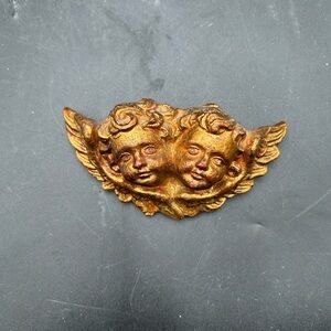 Gold Angel Cherub Wall Decor composition